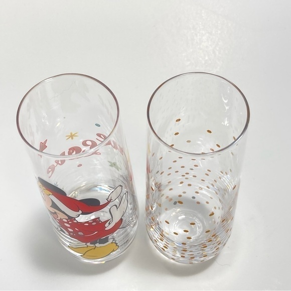 Disney Minnie Mouse Christmas Santa Stemless Flute glass and festive flute glass - Picture 3 of 8